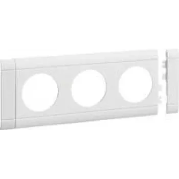 HAGER GB080309016 placa de cobertura tomada tripla empilhável isenta de halogéneos (GB080309016)