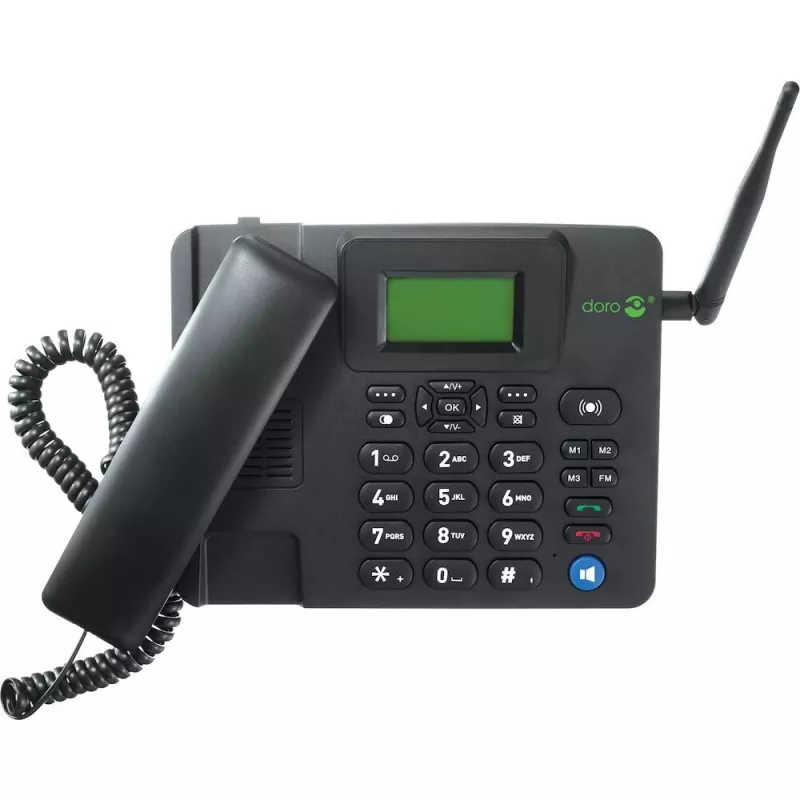 Telefone IP Doro 4100H preto telefone com fio LCD 128x64 500 entradas