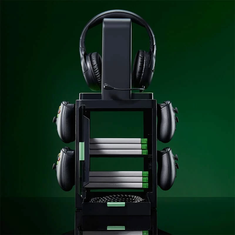 Numskull Games Suporte oficial de jogos Xbox, suporte para discos de jogos, Xbox, preto, com fios