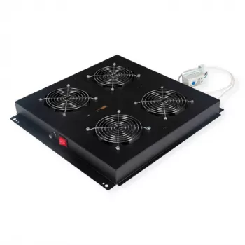 Unidade de fluxo de ar ROLINE 19IN DACHLÜFTEREINHEIT 4 Airflow preto – ROLINE 26.21.0246