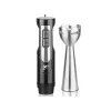 LAFE BlendMix BRK-003A conjunto de varinha mágica, 800 W, 2 velocidades, turbo, lâmina de aço inoxidável, copo de 0,6 l, preto/prateado