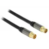 Cabo coaxial RG-6/U DeLOCK 88923 2m IEC preto