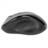 Manhattan Rato ergonómico sem fios, para destro, 800/1200/1600 dpi ajustáveis, 2,4 GHz (até 10 m), seis botões com roda de scroll, recetor combo USB-A e USB-C, preto, pilha AA (incluída), três anos de garantia