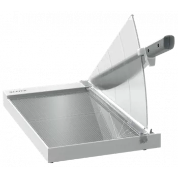 Cortapapel de precisão Leitz A4+, 15 folhas, fixação manual, aço inoxidável, A4 Maxi, 80 g/m², vidro