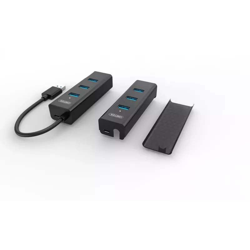 UNITEK Y-3089 Hub de interface USB 3.2 Gen 1 (3.1 Gen 1) Type-A 5000 Mbit/s preto
