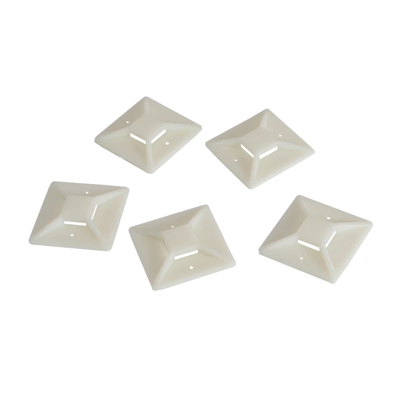 Suportes para abraçadeiras LogiLink, base adesiva 40 x 40 mm para abraçadeiras, suporte de abraçadeiras: 14,3 x 2,7 - 1 unid. (KAB0045)
