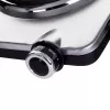 Placa de cozinha Clatronic DKP 3668 E preta, aço inoxidável para bancada, placa selada, 2 zonas de cozedura