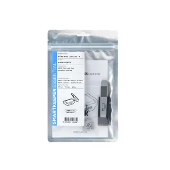 Bloqueador de porta HDMI Smartkeeper HMD04PKGY Cinzento protege contra acesso não autorizado