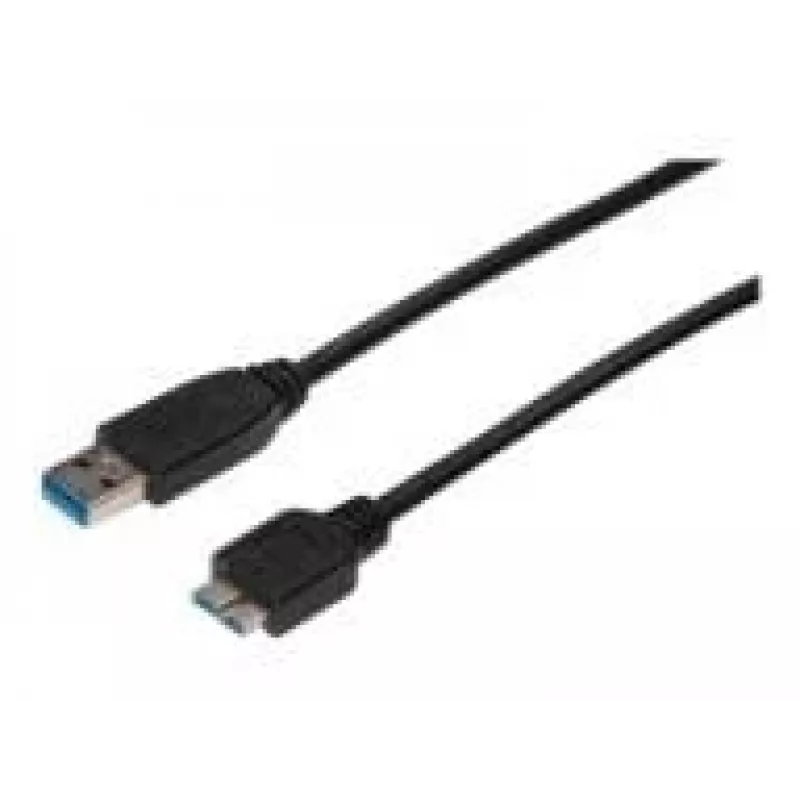 Cabo SuperSpeed USB 3.0 ASSMANN, ficha USB-A macho para ficha Micro-USB-B macho, Cu AWG 28, duplamente blindado, comprimento 1,0 m (AK-300116-010-S)