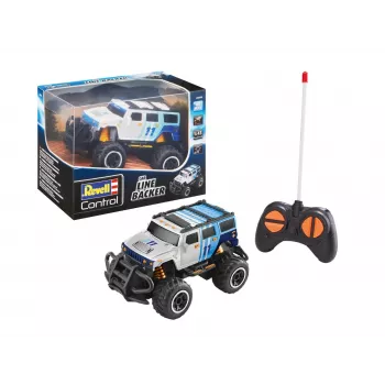 Carro Revell Line Backer da REVELL — recomendado a partir dos 6 anos, cores: preto, azul, branco