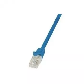 Cabo de rede LogiLink CP2076U RJ45, cabo de rede CAT 6 U/UTP 5,00 m azul com proteção antiarrancamento 1 unid.