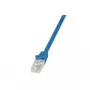 Cabo de rede LogiLink CP2076U RJ45, cabo de rede CAT 6 U/UTP 5,00 m azul com proteção antiarrancamento 1 unid.