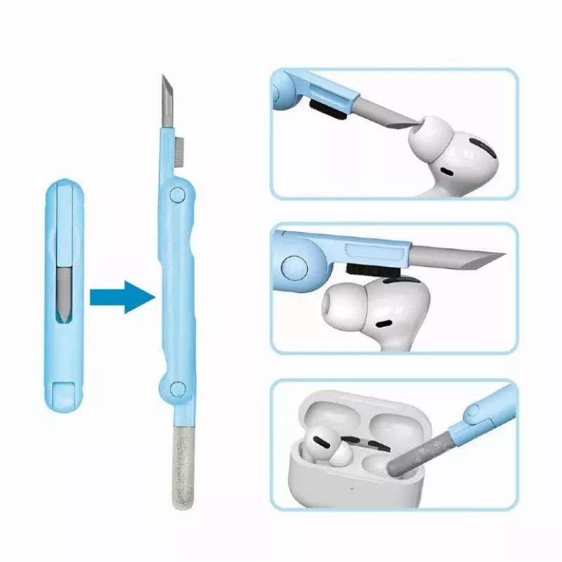 Gembird kit de limpeza universal portátil 7 em 1 - branco