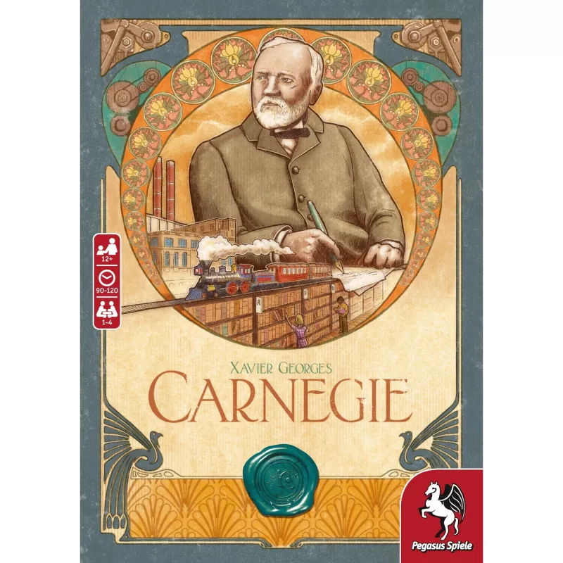 Pegasus Spiele Carnegie jogo de tabuleiro de economia