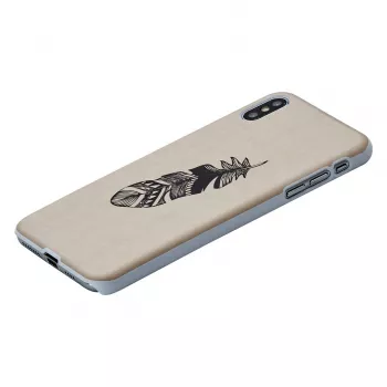 Capa para smartphone man and wood para iPhone XS Max – Indian White
