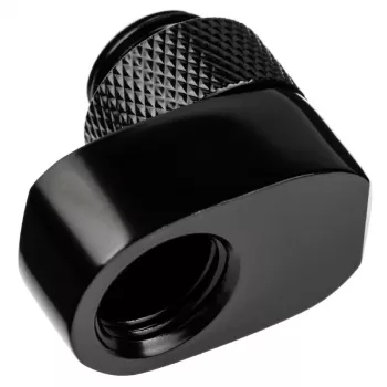 Conector Alphacool 17601 — Conector para sistema de refrigeração de computador em latão, preto, 1 unid.