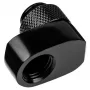 Conector Alphacool 17601 — Conector para sistema de refrigeração de computador em latão, preto, 1 unid.