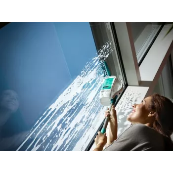 Aspirador de vidros Leifheit Glass Cleaner Dry&Clean com cabo e escova de limpeza 51003