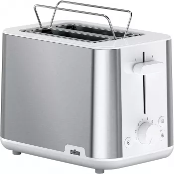 Torradeira Braun HT 1510 8 2 fatias 900 W aço inoxidável, branca