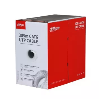 Cabo CAT6 UTP 305M Cca branco/PFM922I-6UN-C-Weiß Dahua