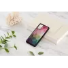 Capa de telemóvel iKins para Samsung Galaxy S20+ — design flores aquáticas, preto
