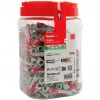 Bucha fischer DUOPOWER 10x50 BigBox cinzento claro/vermelho 210 unidades reutilizável (570550)