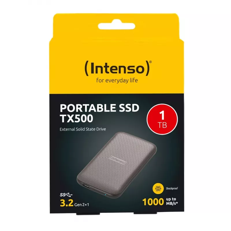 Disco SSD Intenso 1 TB Externo USB Type-C 3.2 Gen 2 Castanho