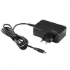 Fonte de alimentação para portátil Akyga AK-ND-82 USB-C GaN 90 W, PD 3.0, 5–20 V, cabo de 1,8 m, preto