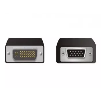 VGA 15 pinos conector fêmea para DVI 24+5 ficha DeLOCK 65016
