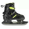 Patins em linha 2IN1 Nils Extreme NH18191 preto/LIME TAMANHO L (39-43) com patins de hóquei substituíveis