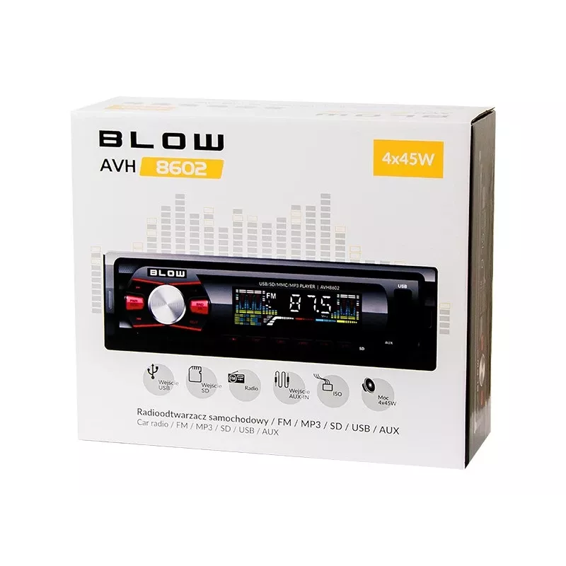 Rádio auto BLOW AVH-8602 MP3/USB/SD/MMC