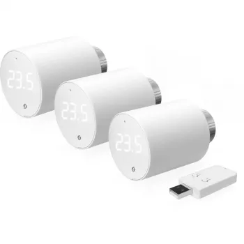 Termostato interior Shelly BLU TRV branco botão rotativo -20 a 60°C