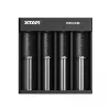Carregador de baterias XTAR MC4S para baterias cilíndricas Li-ion 18650 / NiMH