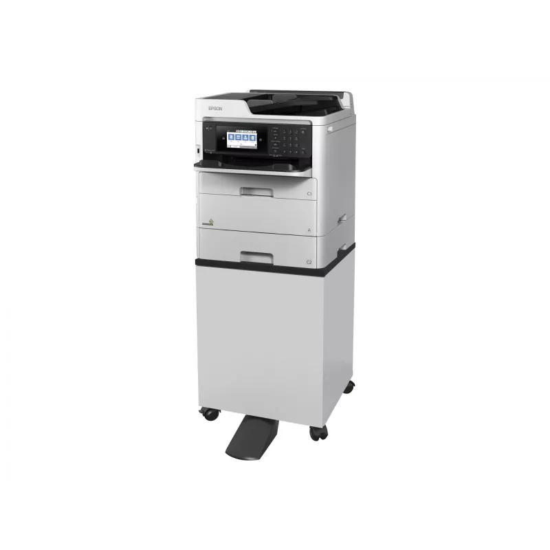 Suporte de chão para impressora Epson 7112285 — suporte de chão para impressoras Epson WorkForce Pro, preto ou branco