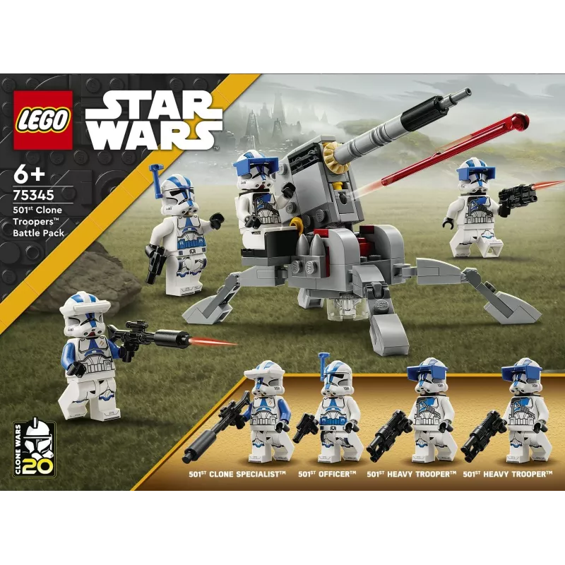 LEGO 75345 Star Wars 501st Clone Troopers Battle Pack Conjunto brinquedo de construção