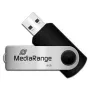 Pen drive MediaRange MR908NTRL 8 GB USB Type-A 2.0 Preto - Prateado (MR908NTRL)