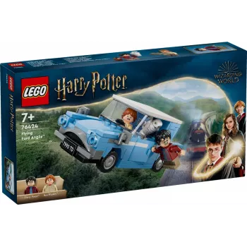LEGO Harry Potter Ford Anglia voador carro de brinquedo para crianças a partir de 7 anos, rapazes e raparigas, modelo construível com minifigura Ron Weasley e Hedwig
