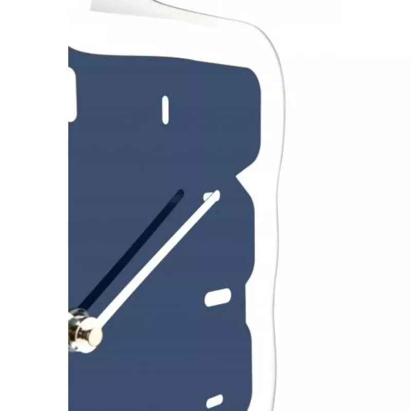 NeXtime Relógio de parede 3072bl Thumbs up, 40,5x41,5 cm, parede, azul/prateado