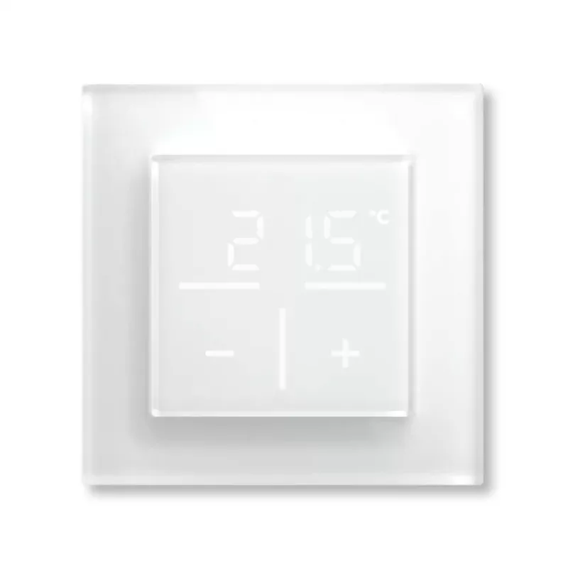 Termóstato de parede em vidro Homematic IP 161333A0 com sensor de CO2, RF digital, 230 V, 54,5×54,5×29 mm
