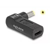 Adaptador DeLOCK USB Type-C fêmea para HP 4,8 x 1,7 mm macho 90° angular
