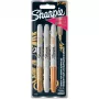Marcador ponta fina Sharpie 1986006 Bronze Ouro Prata
