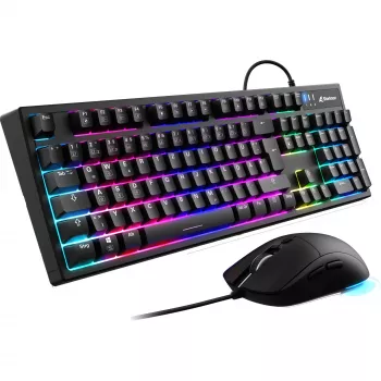 Conjunto de teclado e rato para gaming Sharkoon SKILLER SGB15 Combo DE com layout alemão