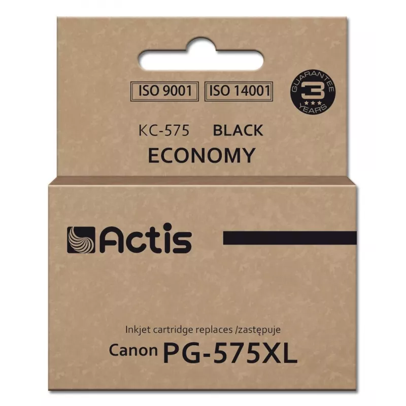 Tinteiro Actis KC-575 para impressoras Canon, substitui Canon PG-575XL; Supreme; 16,5 ml; preto