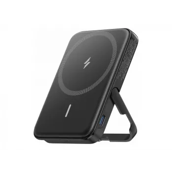 Carregador portátil Anker 322 MagGo — 5000 mAh, sem fios 12 W, preto