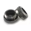 Conector XSPC G1/4 para tubo rígido de 14 mm, preto cromado - 8 unidades