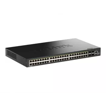 Switch D-Link 52 portas Gigabit Stackable PoE+ Smart Managed com 4 portas 10G SFP+