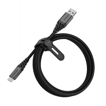 Otter Products OtterBox Premium – Cabo USB – USB-C de 24 pinos (macho) para USB (macho) – USB 2.0 – 3 A – 2,0 m – Dark Ash preto (78-52665)