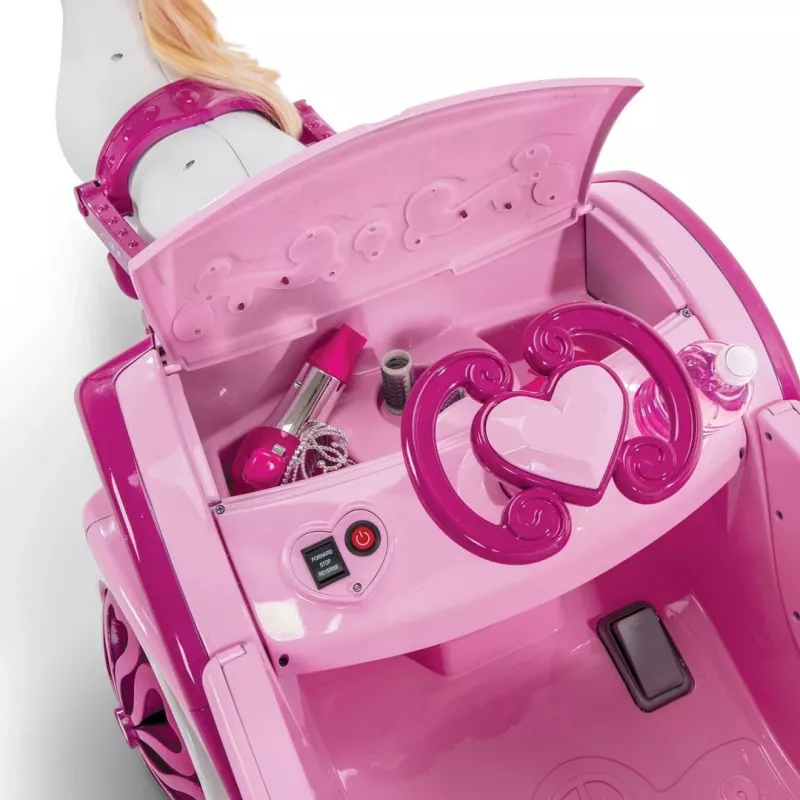 Carruagem elétrica Disney Princesas com cavalo Huffy 6 V rosa