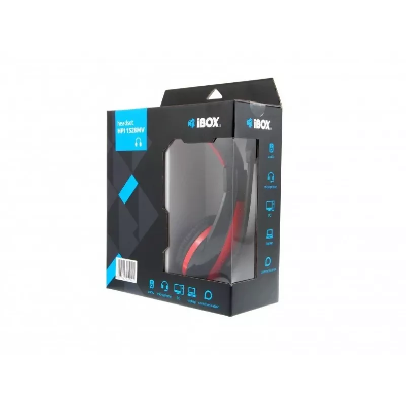 Auscultadores com microfone I-Box HPI 1528 MV preto