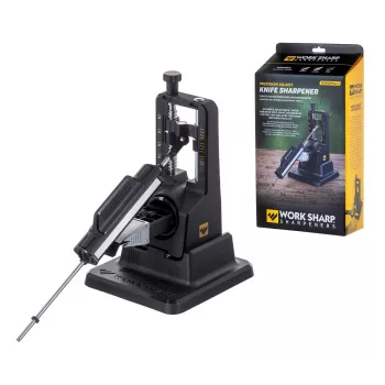 Afia-facas Work Sharp Precision Adjust 09DX164 ângulo ajustável com haste de cerâmica, placas de diamante, preto, 243,8×165,1×143,3 mm